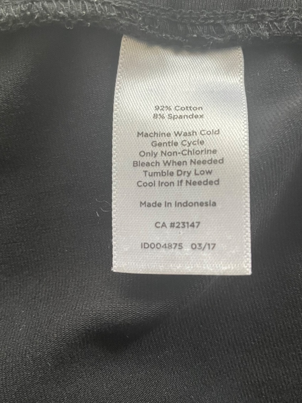 🌸Talbots Black Leggings Summer-weight XL - Picture 3 of 5